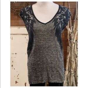 Rock & Republic Black and Gray Women's Top